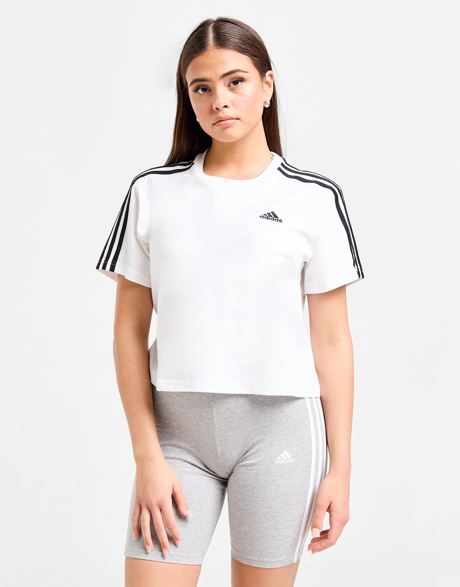 adidas Crop top en jersey Essentials 3-Stripes