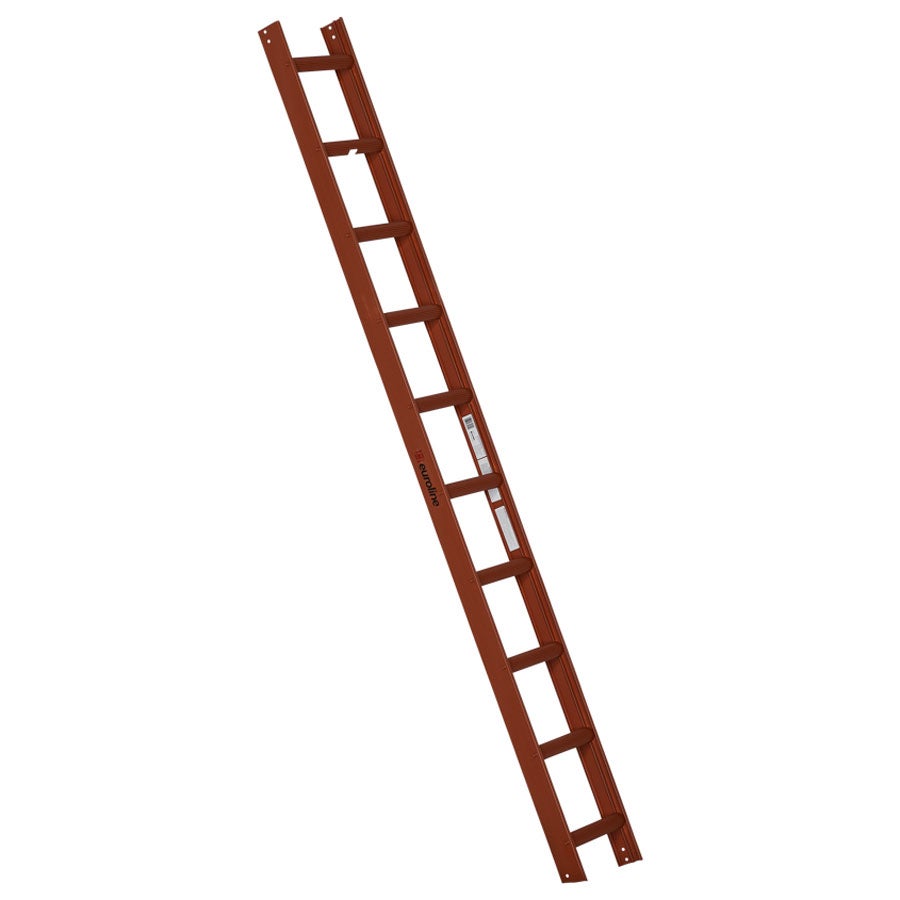 Euroline Premium Schoorsteenvegerladder 10 Sporten RAL8004 Rood
