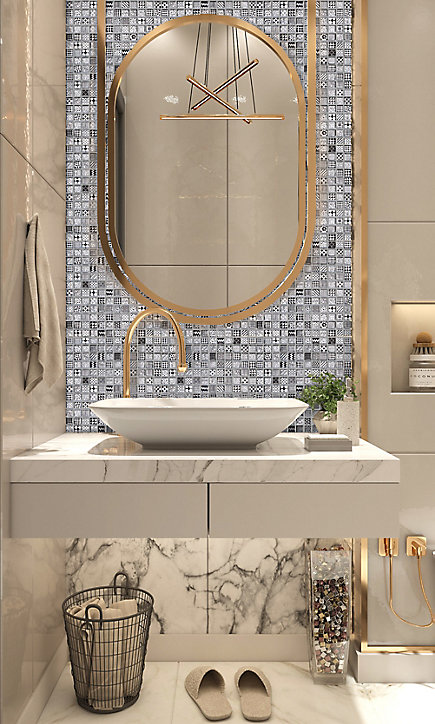 Mosaïque Mardryo silver 2,3 x 2,3 cm