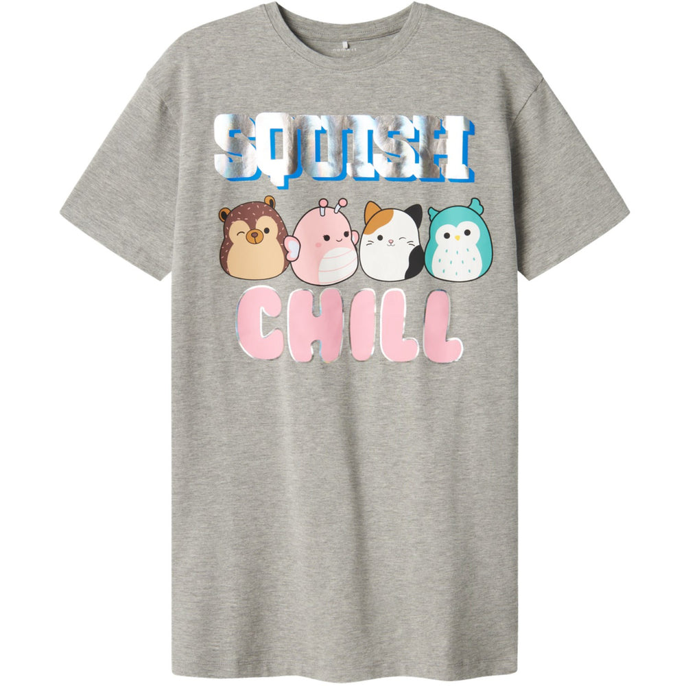 Køb Name It Grey Melange Obiana Squishmallows Natkjole