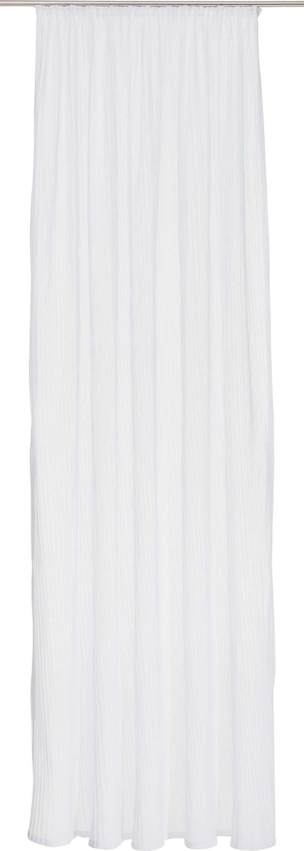 EMILIE Fertigvorhang Tag - Weiss / B: 150.0 cm x H: 260.0 cm