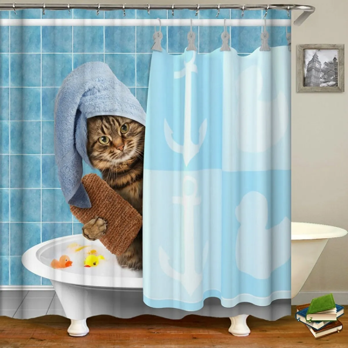 Universal Rideaux de douche - Motif chat