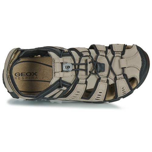 Geox - UOMO SANDAL STRADA - Beige / Noir