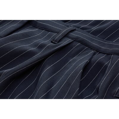 Damen-Nadelstreifenhose, Blau
