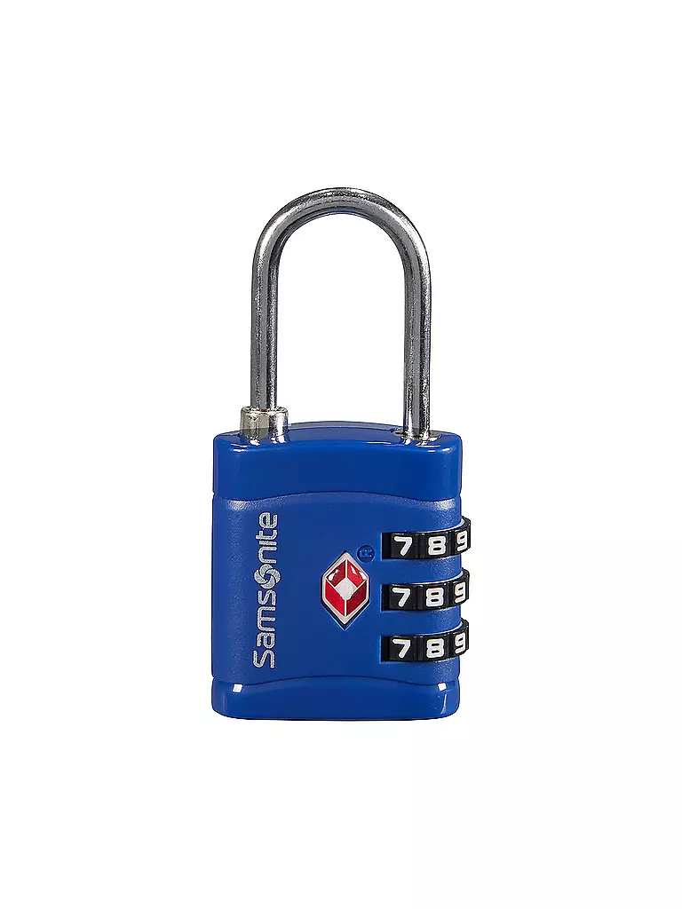 SAMSONITE Schloss Combilock 3 Dial TSA Light Midnight Blue blau