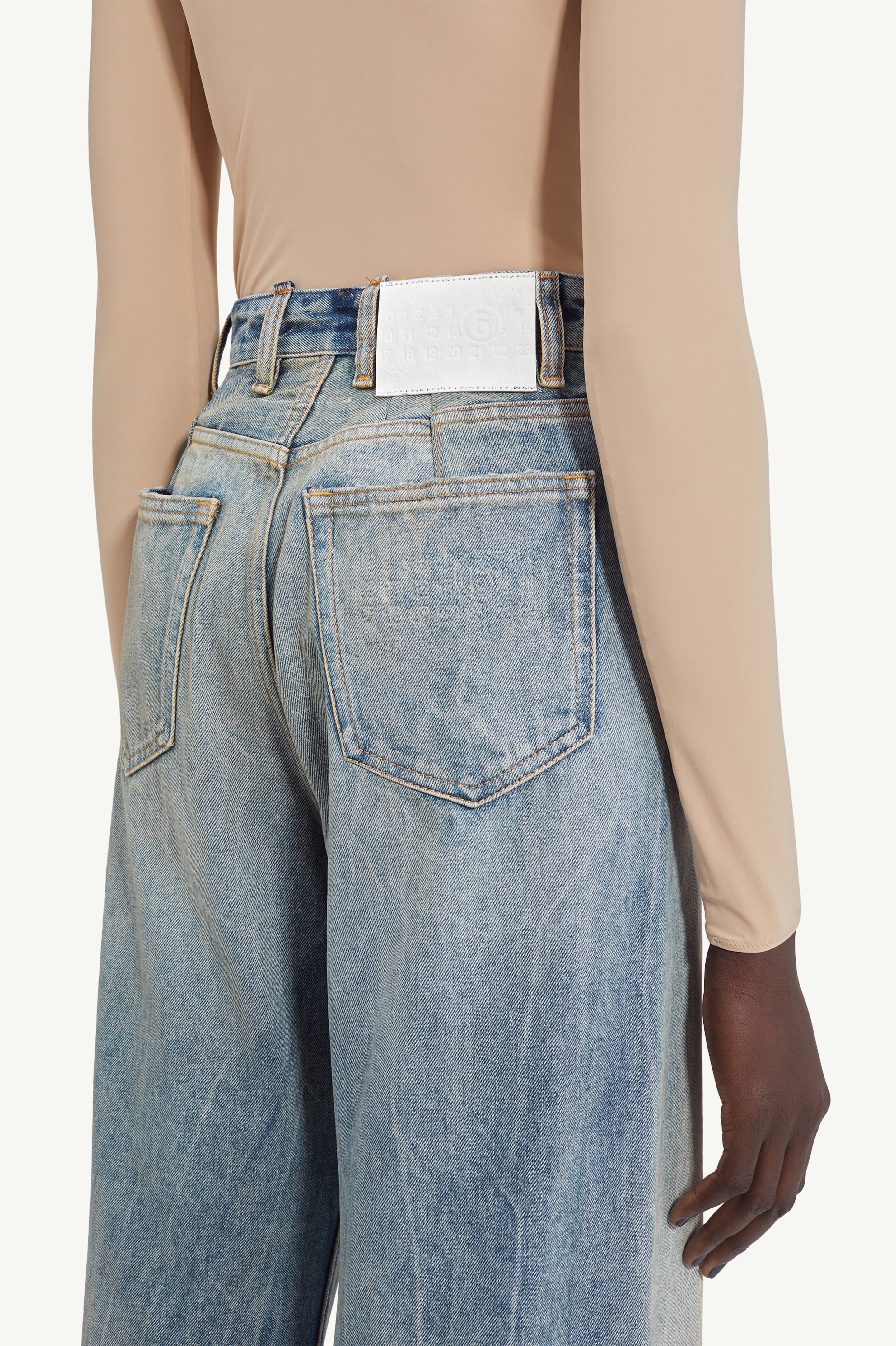 Jean large oversize jambe évasée | femme