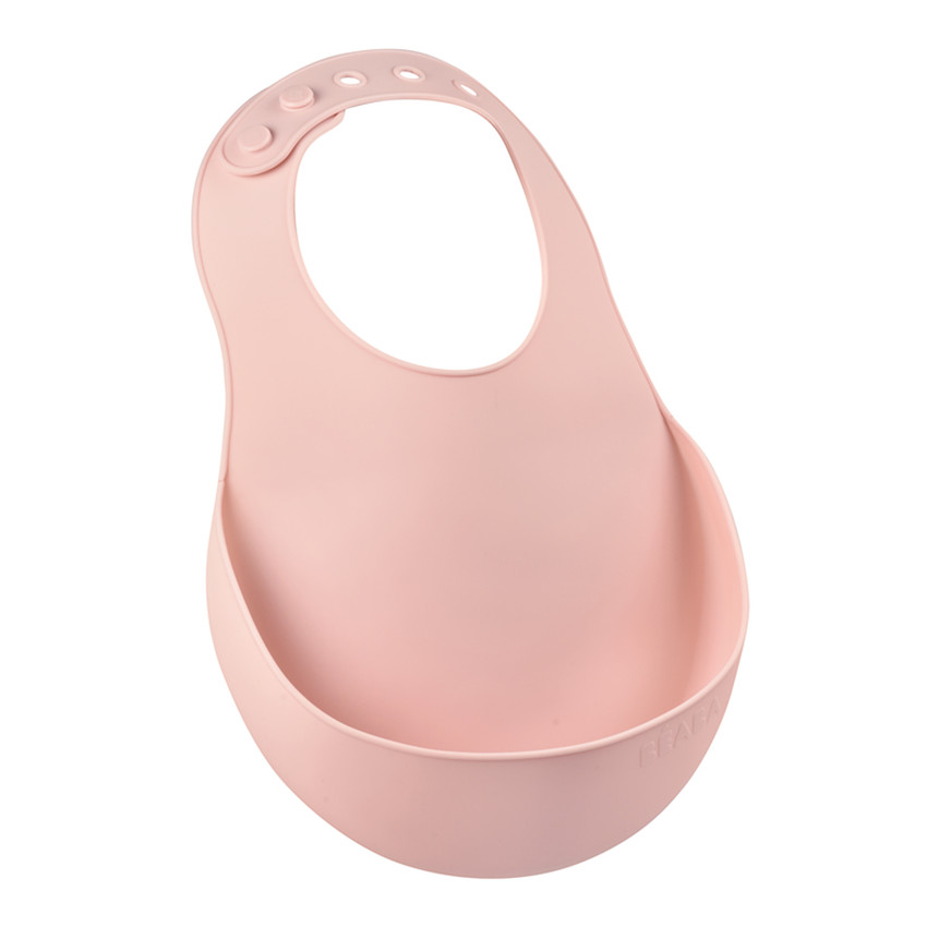 Bavoir en silicone - Old Pink
