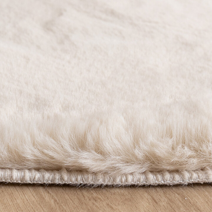 Zacht hoogpolig vloerkleed - Comfy Supreme Ripple Creme