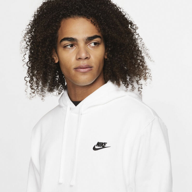 Nike club fleece hoodie White