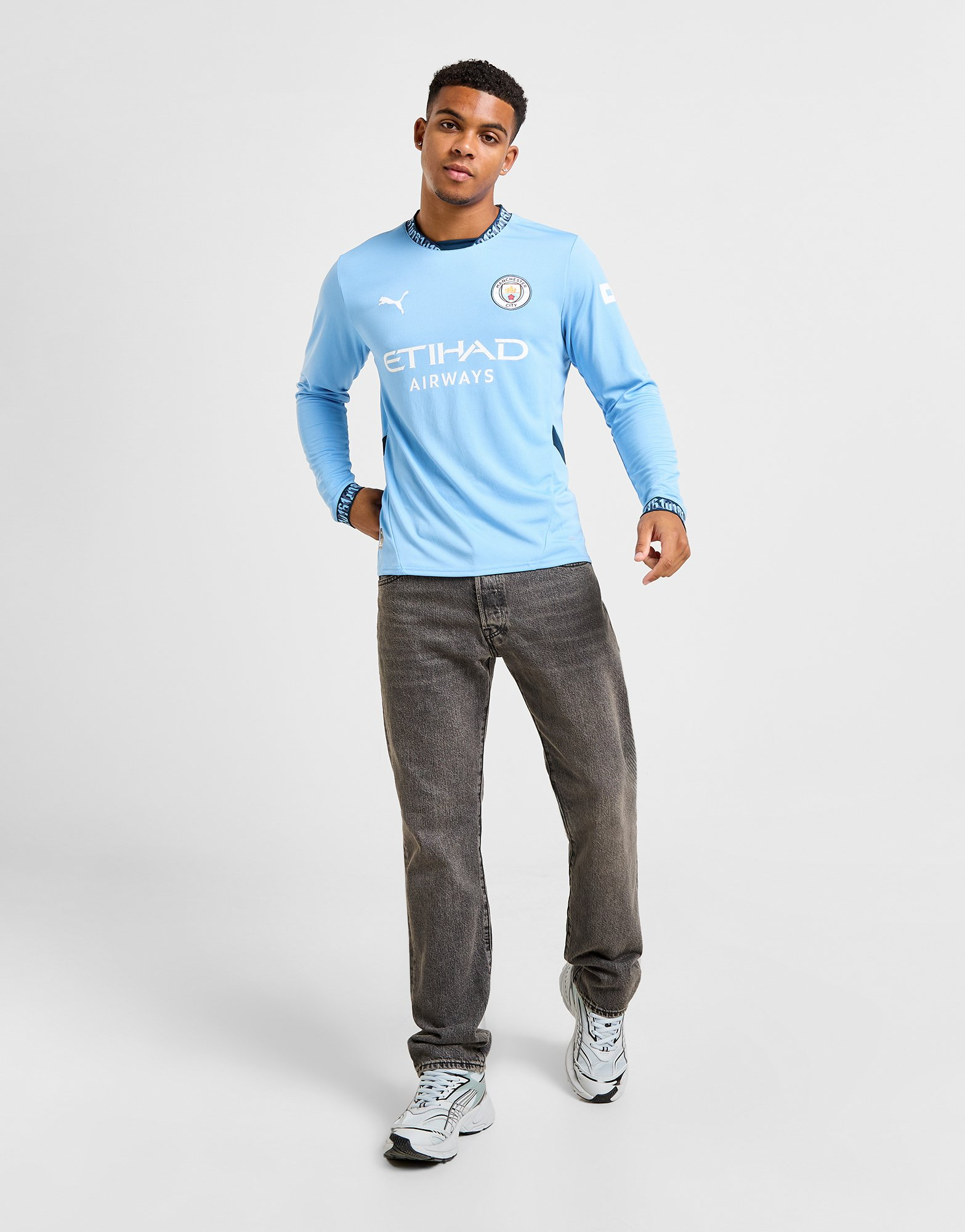 Puma Manchester City FC 2024/25 Long Sleeve Home Shirt