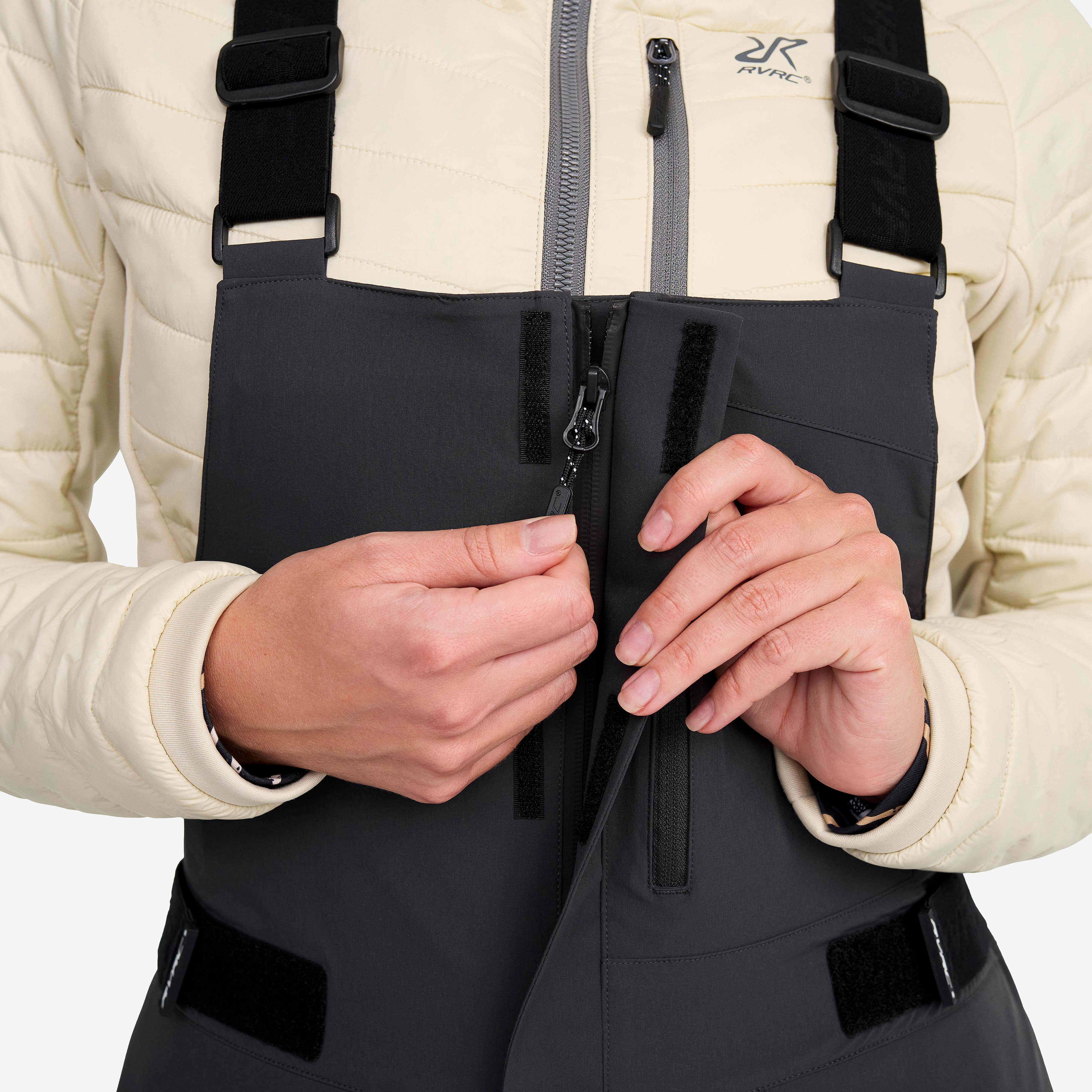 Atlas 3L Ski Bib Pants Dame Anthracite