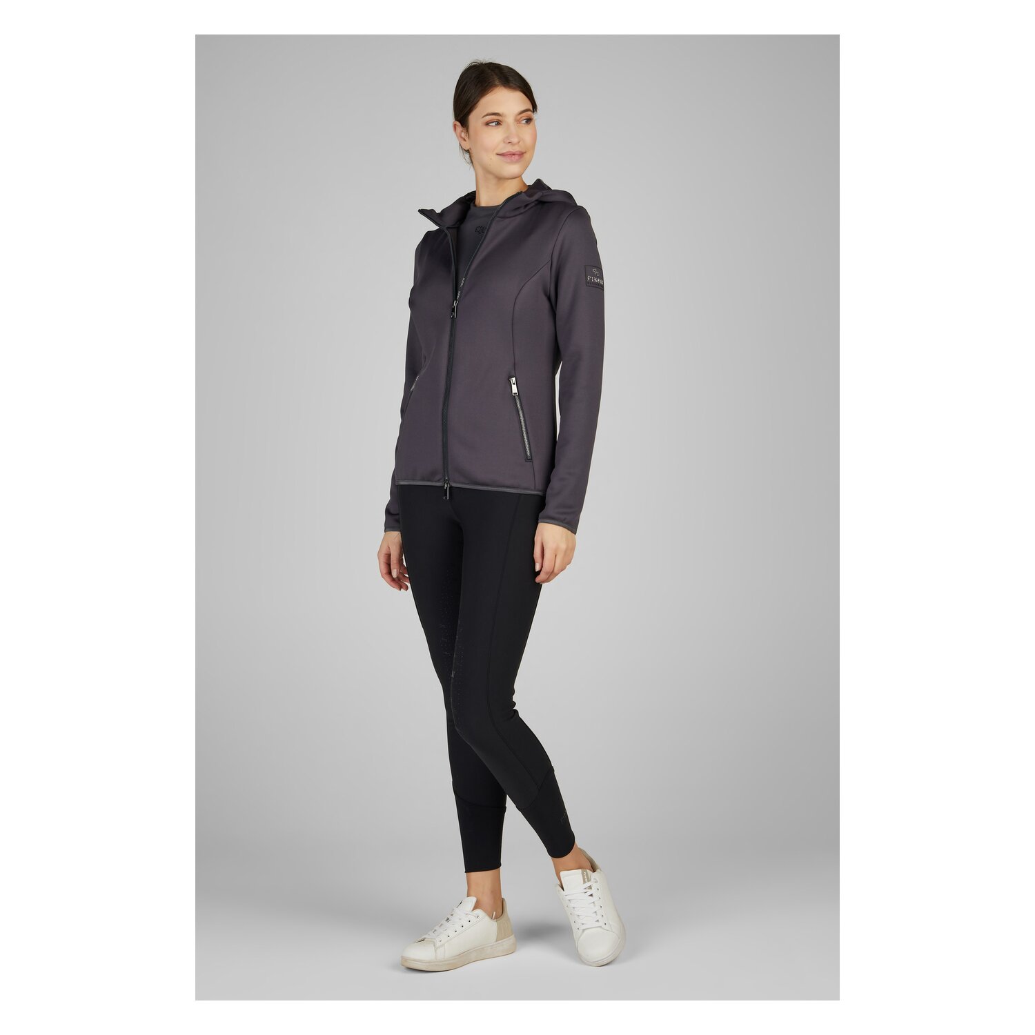 PIKEUR Selection Funktionsfleece-Jacke mit Kapuze - twilight