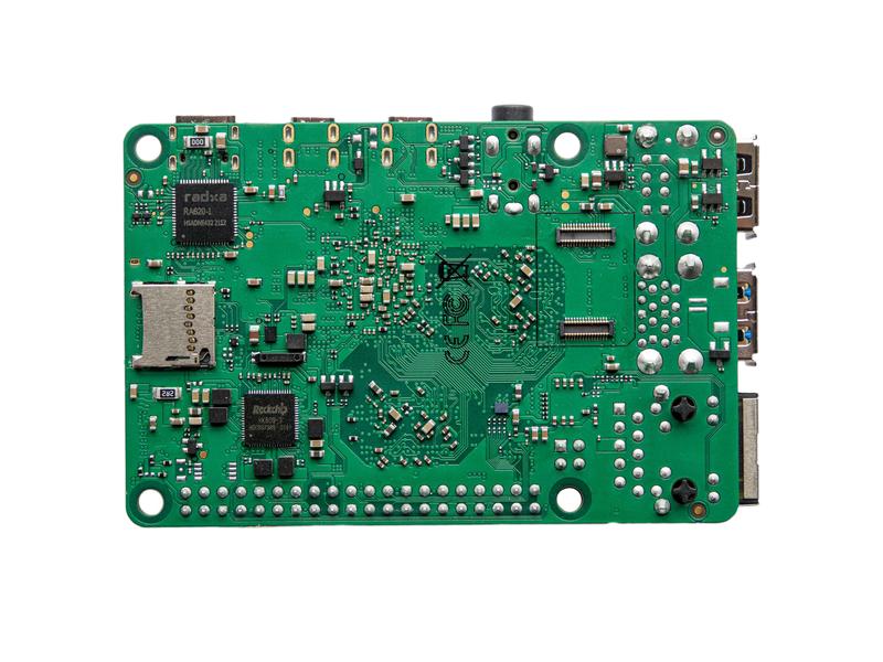 Okdo by Radxa Entwicklerboard ROCK 4C  4 GB RK3399-T ARM basierter Single Board Computer mit 4 GB Ram
