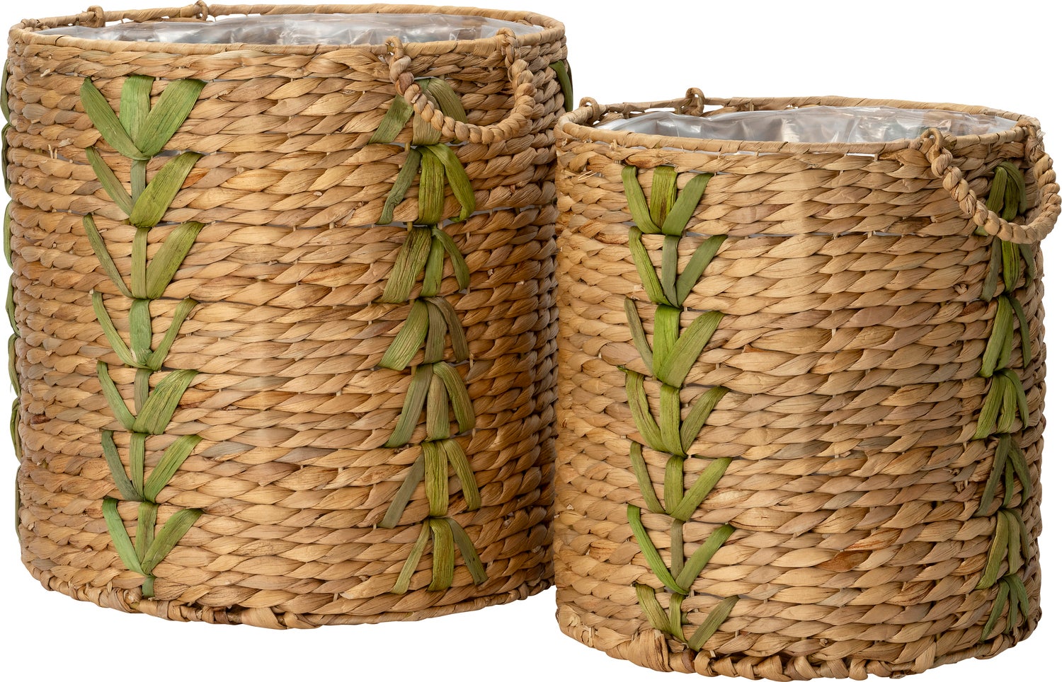 Intratuin plantenmand Mako naturel / groen D 38 H 43 cm
