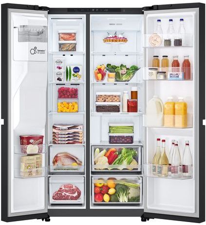 LG - GSLC40EPPE - Amerikaanse Koelkast - Zwart - 638 Liter