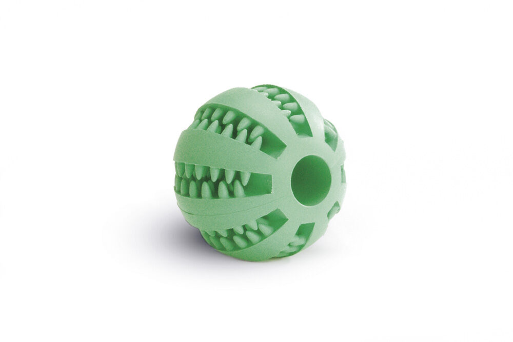 Beeztees - Massagebal - Hondenspeelgoed - mint - 16.8x13.5x6.5 cm