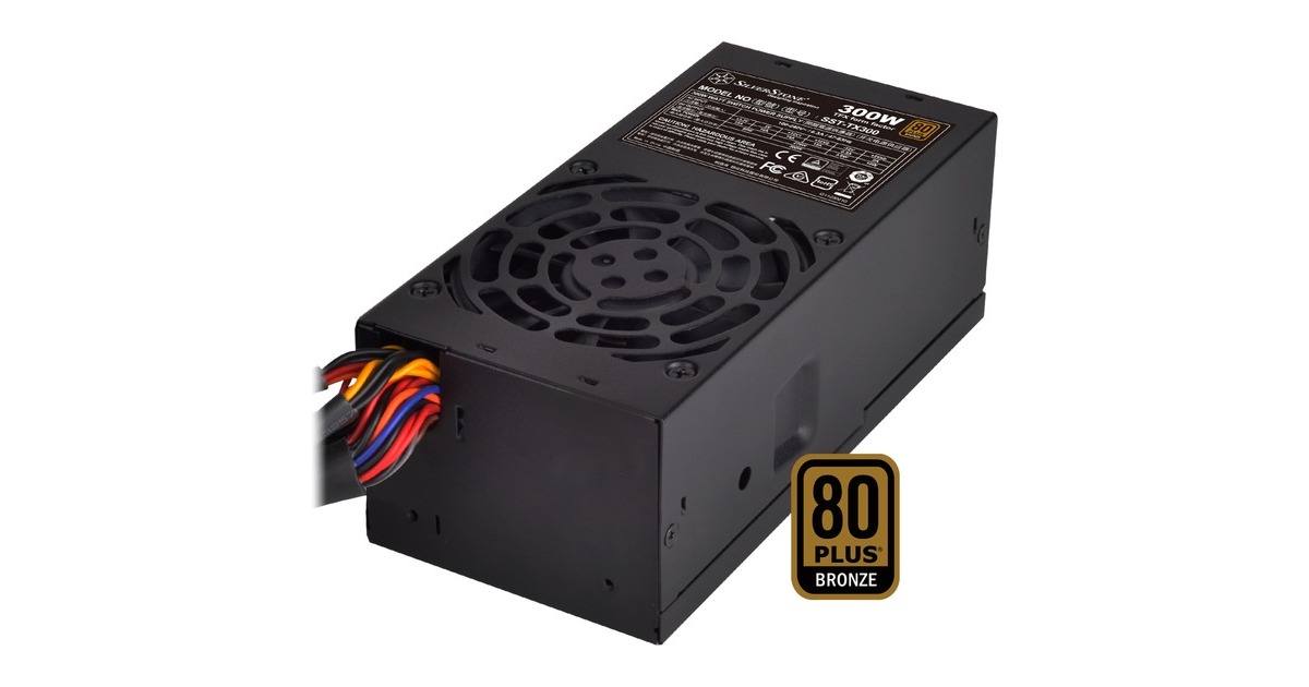 SilverStoneTFX TX300 300 watt voeding   (Zwart)