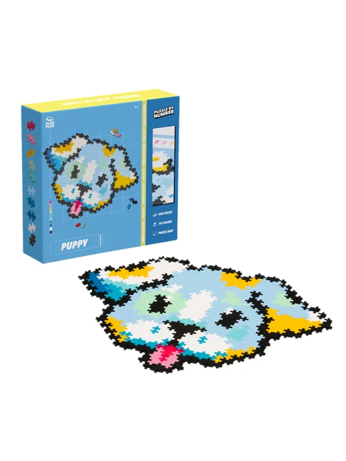 Plus Plus Plus Plus - Puzzle By Number Puppy 500 stukjes