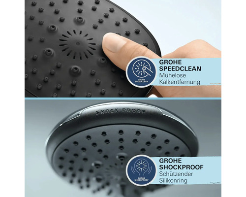 Grohe Quickfix Vitalio Start 110 II ronde handdouche Ø 110 mm chroom 2794610E