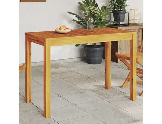 VIDAXL - Table à manger de jardin 110x55x75 cm bois massif d'acacia