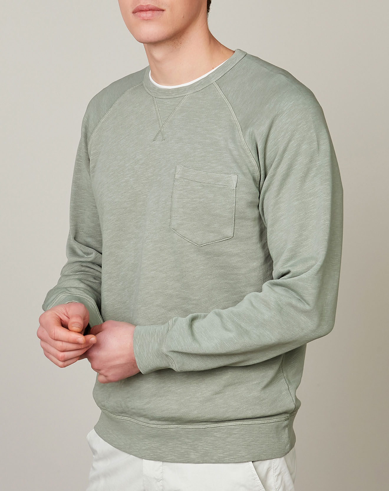 Hartford Sweat Light Pocket vert de gris