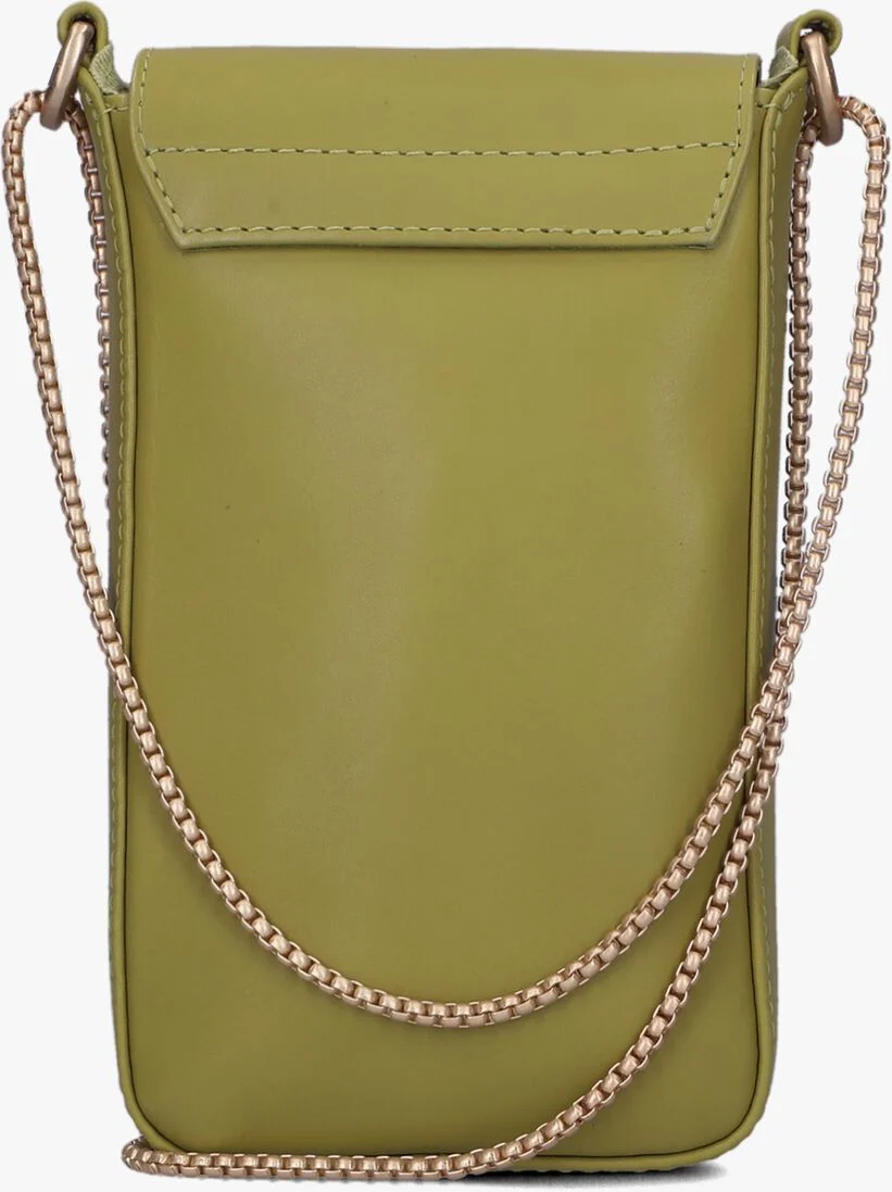 FRED DE LA BRETONIERE groene fred de la bretoniere schoudertas 0438 phone purse s