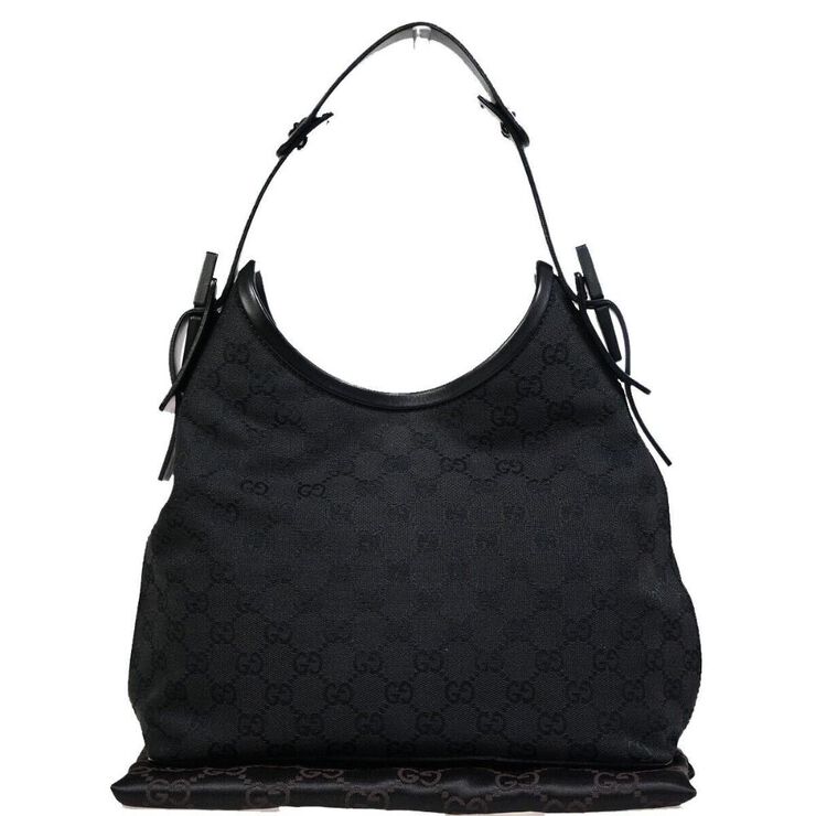 Gucci Vintage Gucci Shoulder Bag Black
