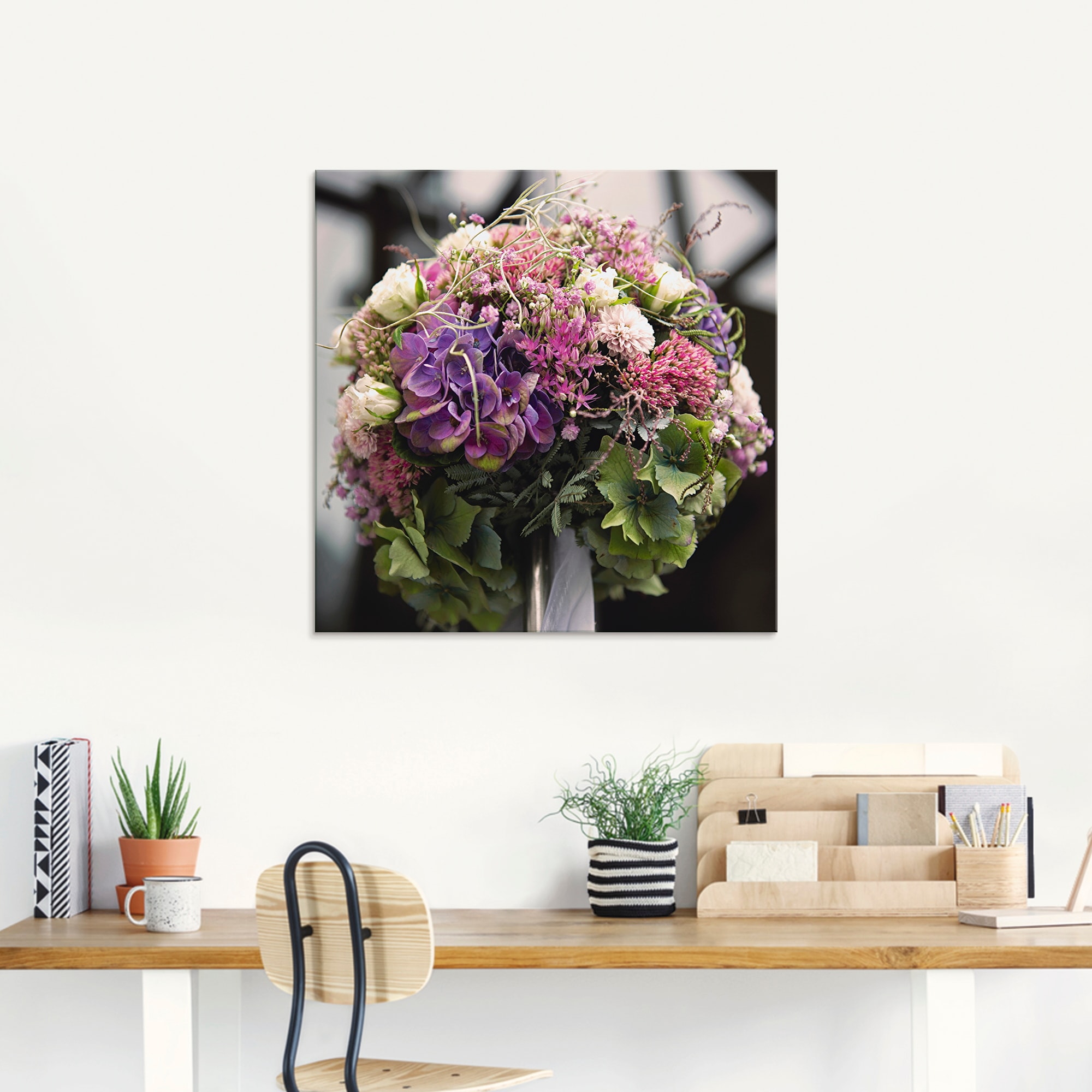 Artland Glasbild »Blumenkugel« Blumen 1 Stk. tlg. in verschiedenen Grössen
