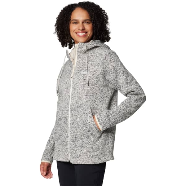 Veste polaire randonnée COLUMBIA W SWEATER WEATHER SHERPA FULL ZIP II CHALK HEATHER