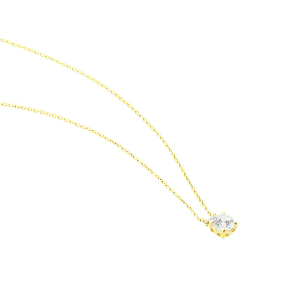 Collier Zilda Or Jaune Oxyde De Zirconium