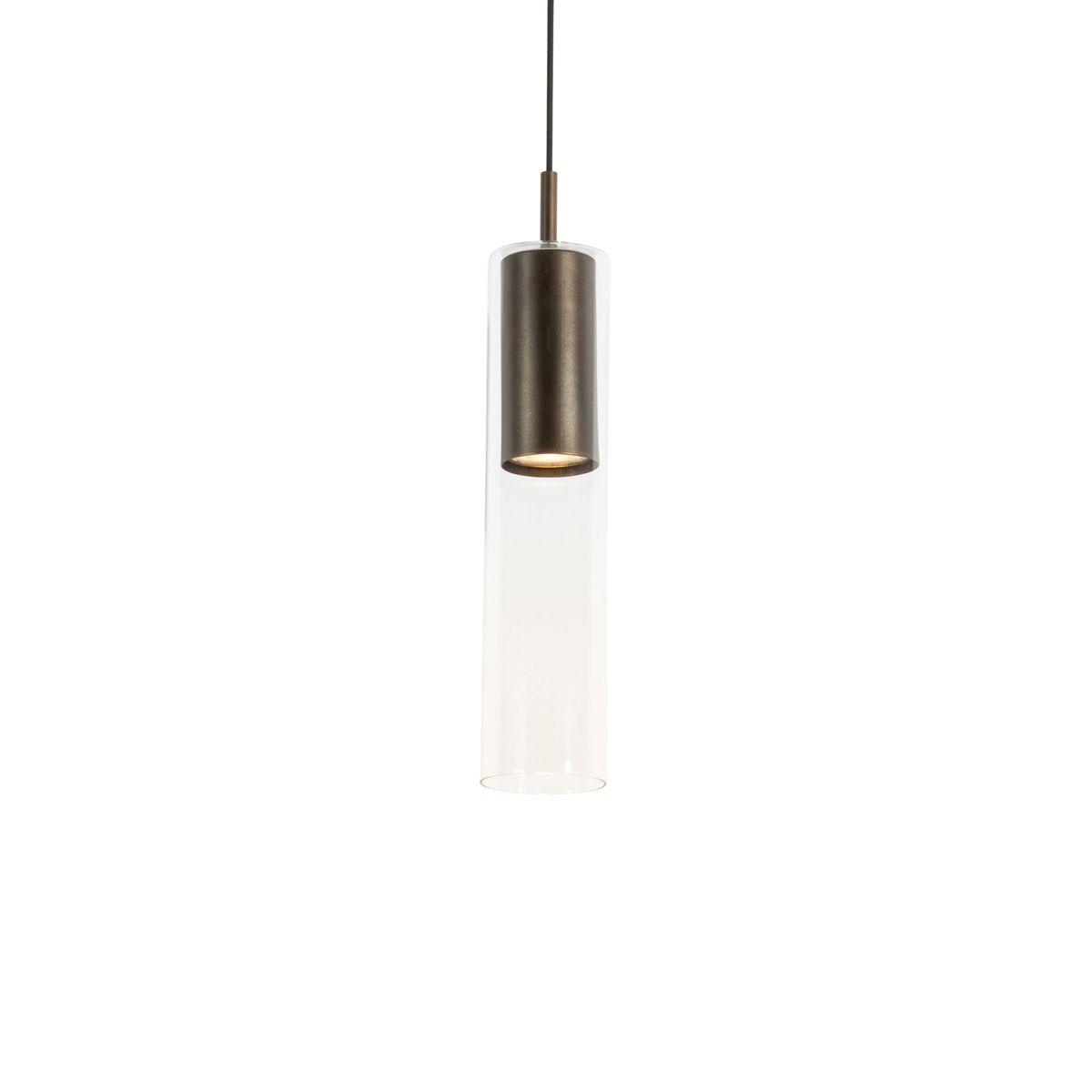 Moderne hanglamp donker brons voor railsysteem 1-fase - Iconic Lloyd