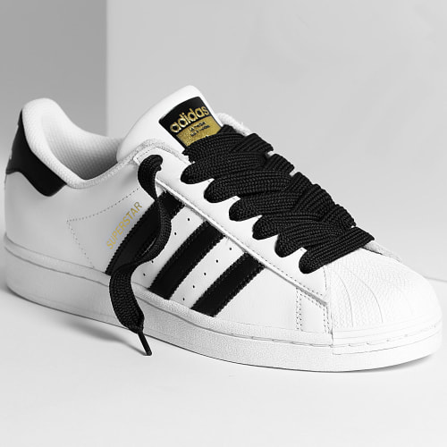 Baskets Superstar EG4958 Footwear White Core Black x Superlaced Gros Lacet Noir