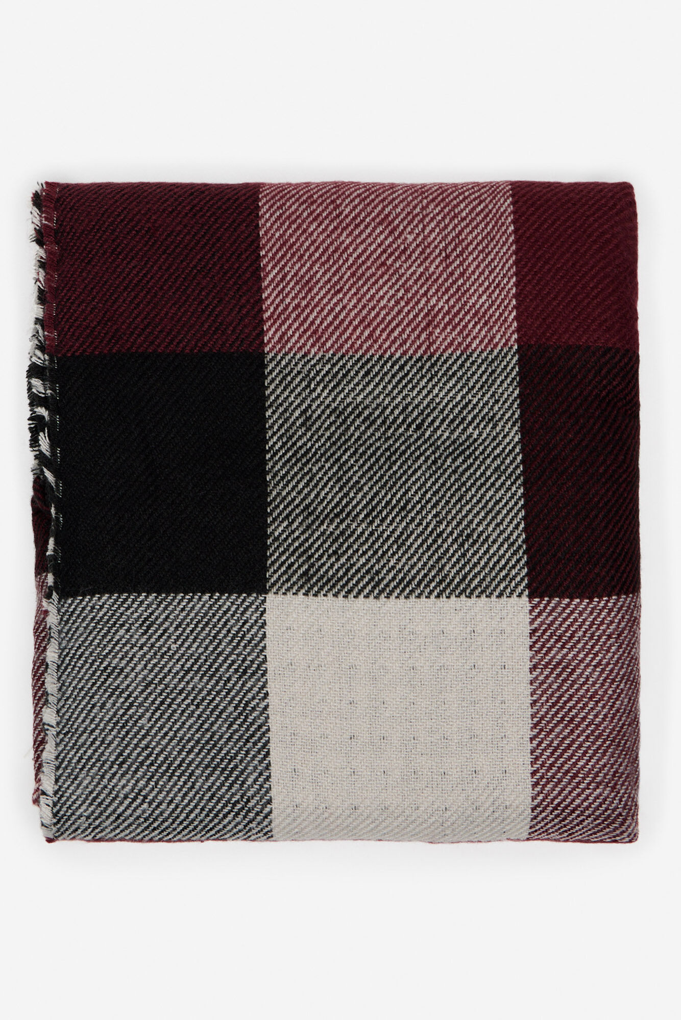 Poncho estampado reversível
