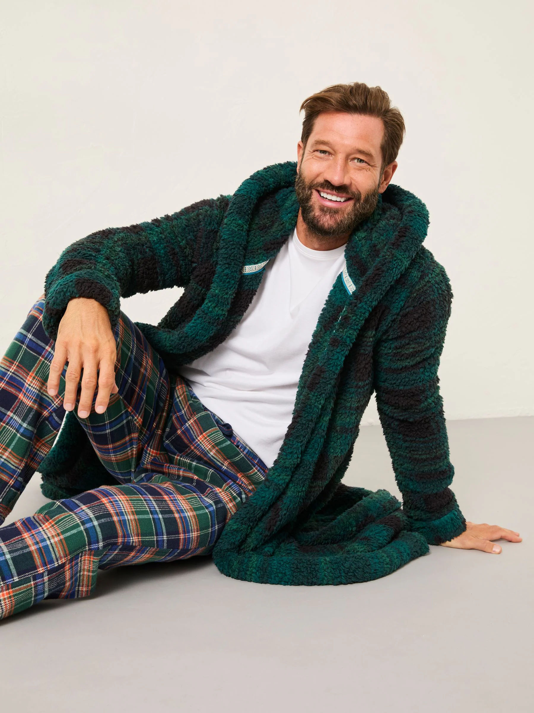 FatFace Snuggle Check Robe