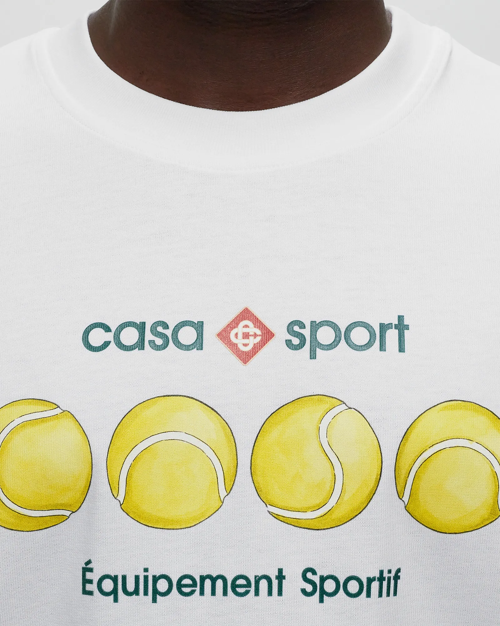 Casablanca CASA SPORT TENNIS BALLS PRINTED T-SHIRT