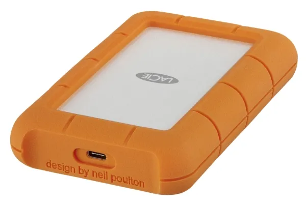 LaCie Rugged USB-C STFR5000800 - Harddisk - 5 TB - ekstern (bærbar) - USB 3.1 Gen 1 (USB-C stikforbindelse) - med 2 års Rescue Data Recovery Service Plan