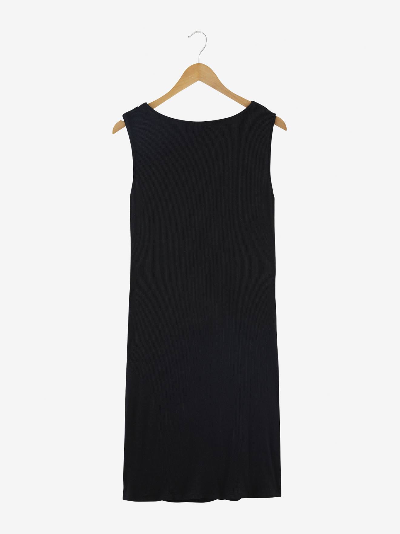 Vestido de maternidade em malha canelada mesclada cinza claro