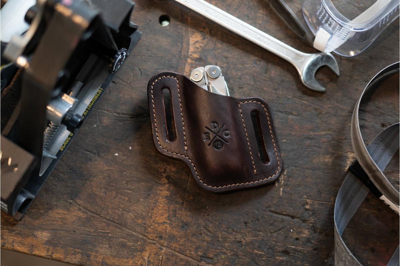 1791 EDC Pocket Duo Tool Organizer EDC-PK-DUO-BLK-A Black, lederen broekzakholster