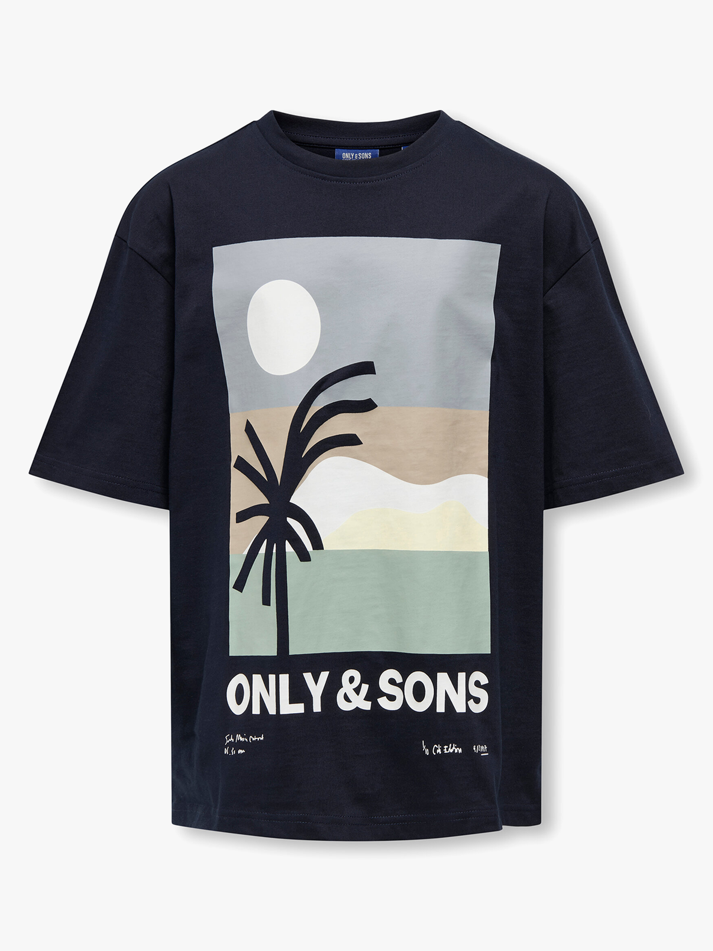 Artsy Life Short Sleeve Oversized Printed Tee