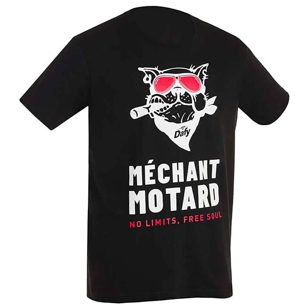 Dafy Moto - T-shirt Méchant Motard Noir / Blanc / Rouge