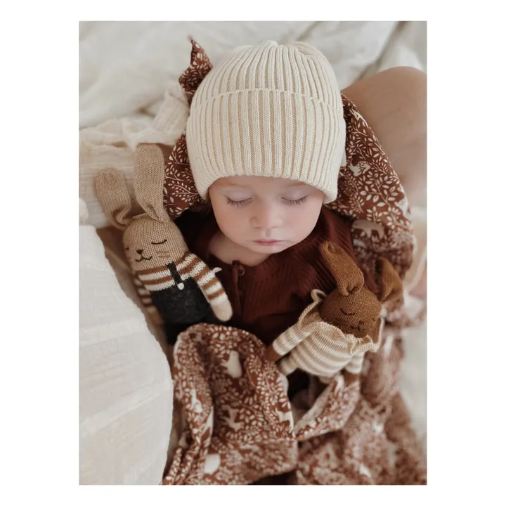 Main Sauvage Doudou Lapin salopette | Noir