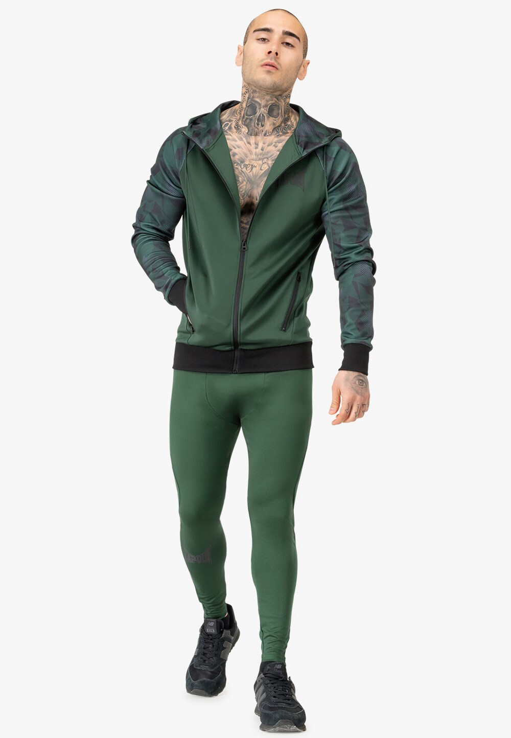 Tapout Herren Funktionsoberteil mit Kapuze normale Passform TRAINING HOODIE