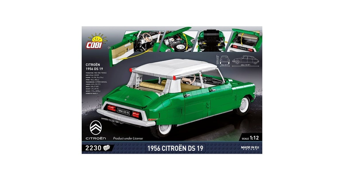 COBICitroen DS 19 1956 Constructiespeelgoed  (Schaal 1:12)