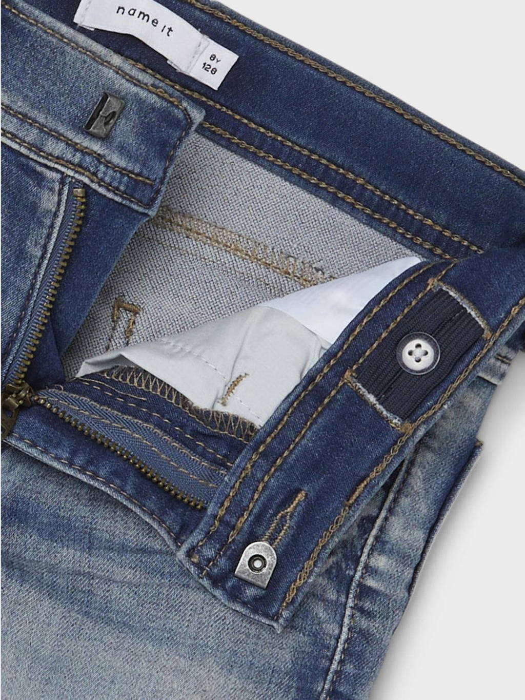 NAME IT slim fit jeans bermuda NKMTHEO stonewashed