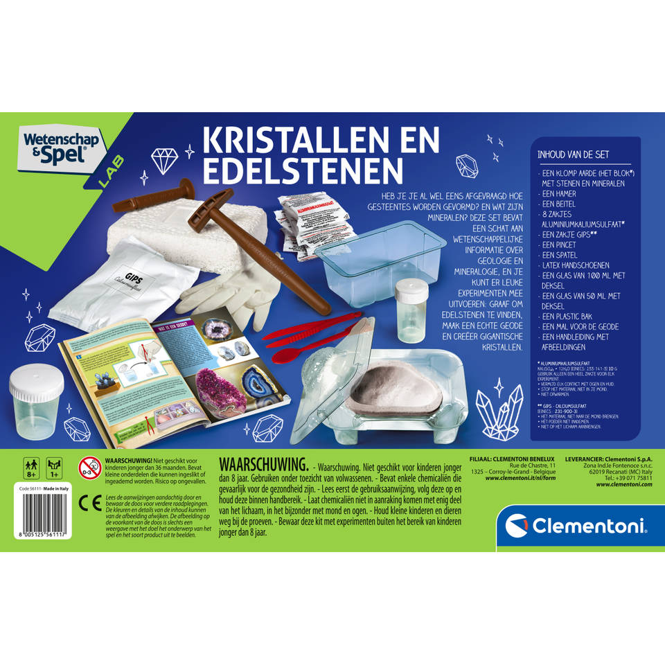 Clementoni Wetenschap & Spel kristallen en edelstenen