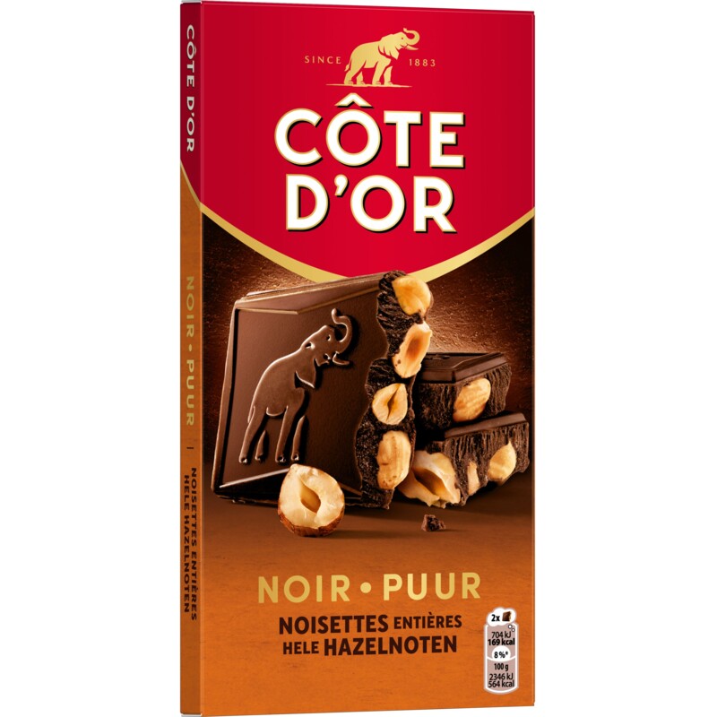 Côte d'Or Reep puur hele hazelnoot