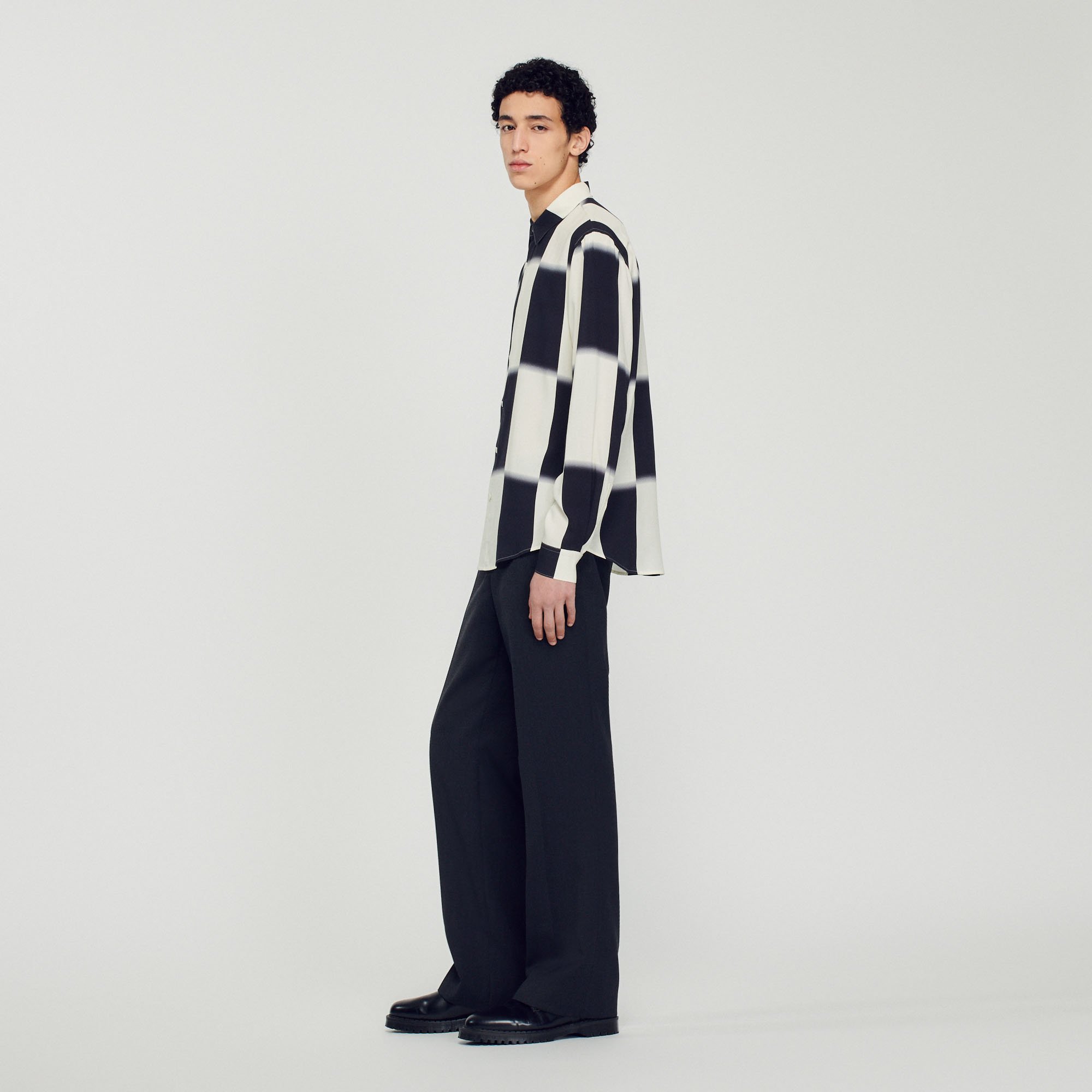 Chemise fluide imprime carreaux
