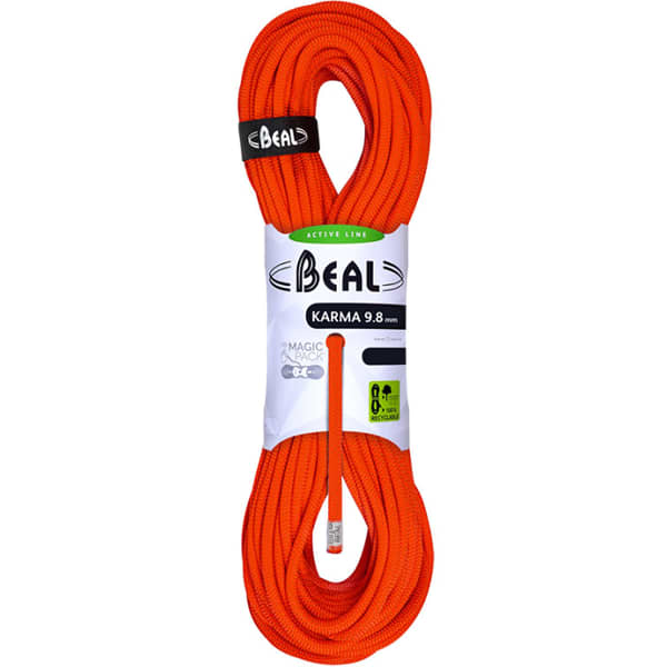 Corde alpinisme BEAL KARMA 9.8MM x 70M YELLOW