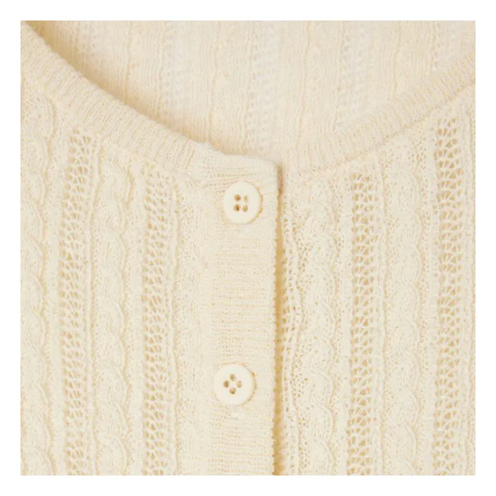 American Vintage Gilet Yogo Coton et Lin | Ecru