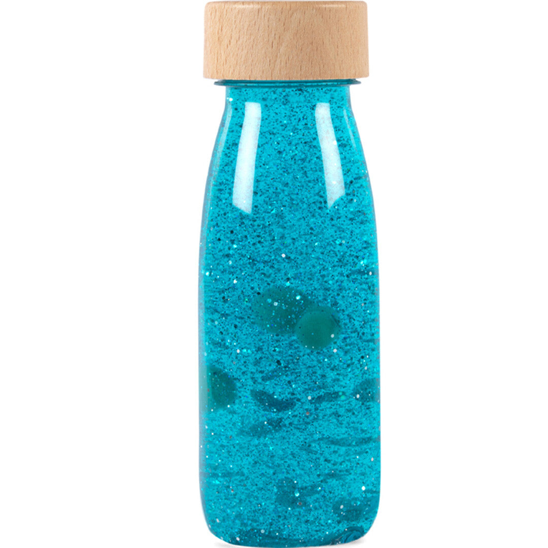 Petit boum sensorische fles float - turquoise